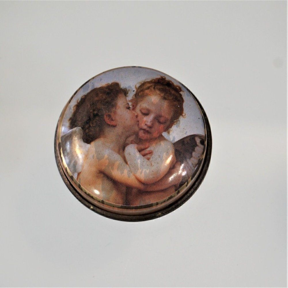 Mint Cachous Candy Tin Round Miniature Chambers Candy Company England